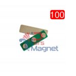 بج سینه آهنربایی ۳ مگنتی گرین (بسته 100 عددی)